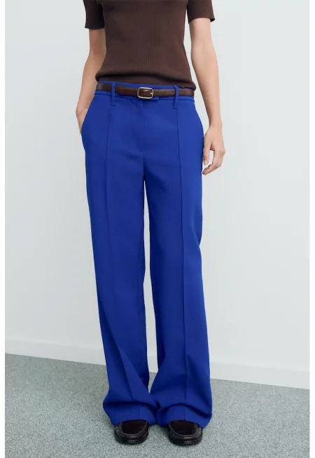 Прав панталон с миди талия