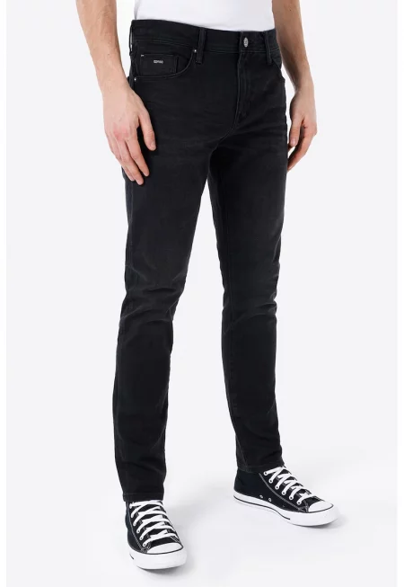 Прави дънки 044 Karl - Избеляло черно