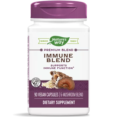 Премиум формула за силен имунитет - Смес от 6 медицински гъби - Immune Blend, 90 капсули