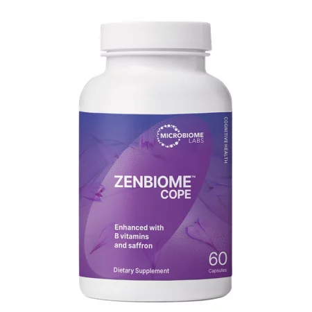 Пробиотик 100 mg + Шафран 28 mg – Спокойствие и емоционален баланс, Zenbiome Cope™, 60 капсули