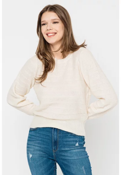 Пуловер с овално деколте Allison