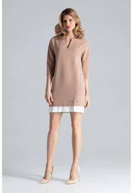 Рокля  елегантна - с джобове - полиестер