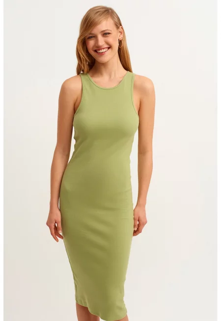 Рокля по тялото Pasneckel - Светлозелен