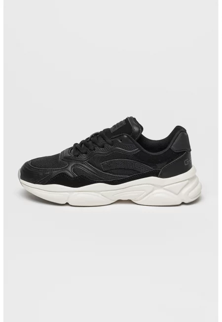 Спортни обувки Belle с велур - Избеляло черно