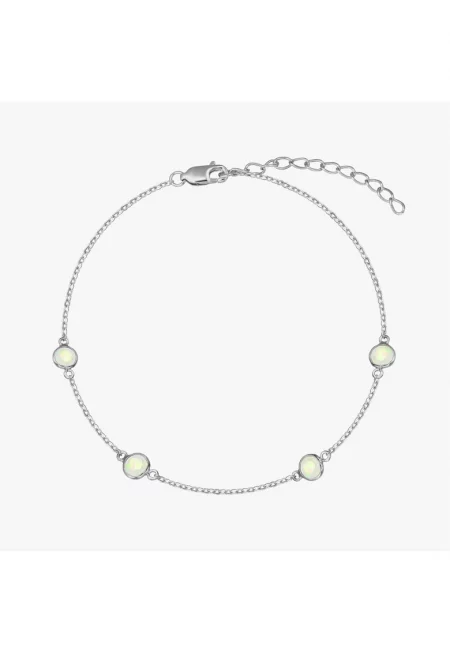 Сребърна гривна Birthstonedwqf