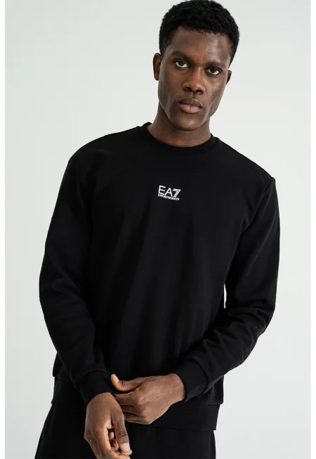 Суитшърт с лого - Черен