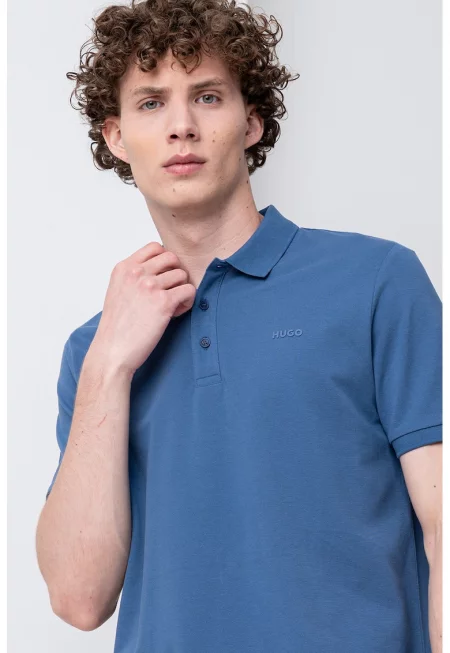 Тениска Donos от памучно пике с яка