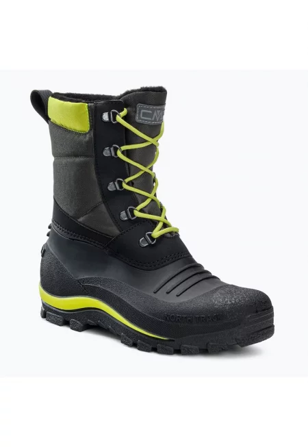 Туристически обувки -  Khalto Snowboots - полиестер - сиво/жълто - Сив
