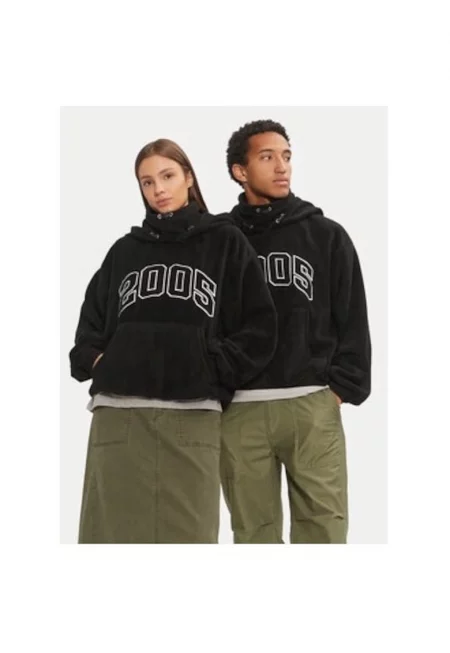 Унисекс блуза -  304683602 - Полиестер - Черна - Черен