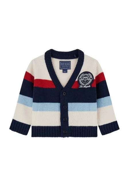 Жилетка с копчета и дизайн с цветен блок