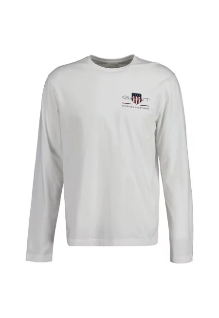 Блуза Shield с овално деколте - Бял