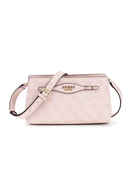 Чанта от еко кожа с принт - Светлорозов