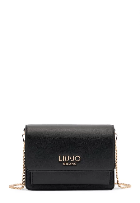 Чанта през рамо от еко кожа - Черен