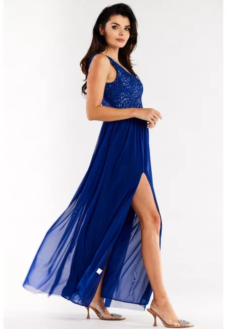 Дълга рокля без ръкави A486