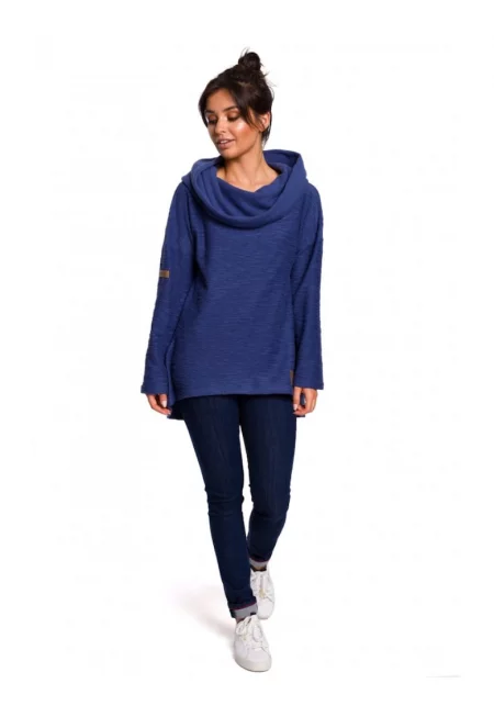 Дамска блуза - Памук/Полиестер - Синя