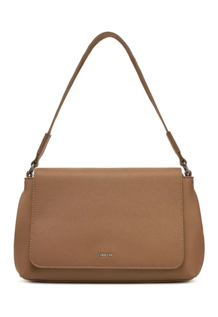 Дамска чанта -  бежова - екологична кожа - универсална