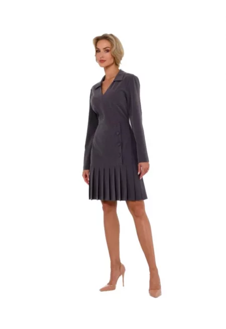 Дамска мини рокля - Made of Emotion - Helon - Сив