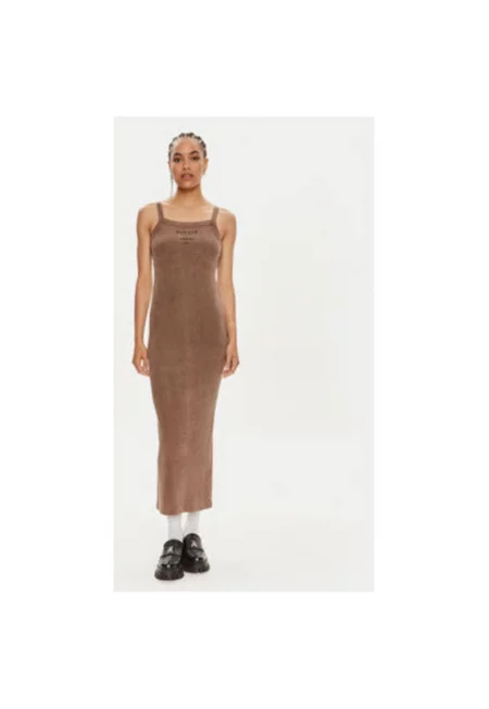 Дамска рокля -  304193132 - Органичен памук - Кафяв - Кафяв