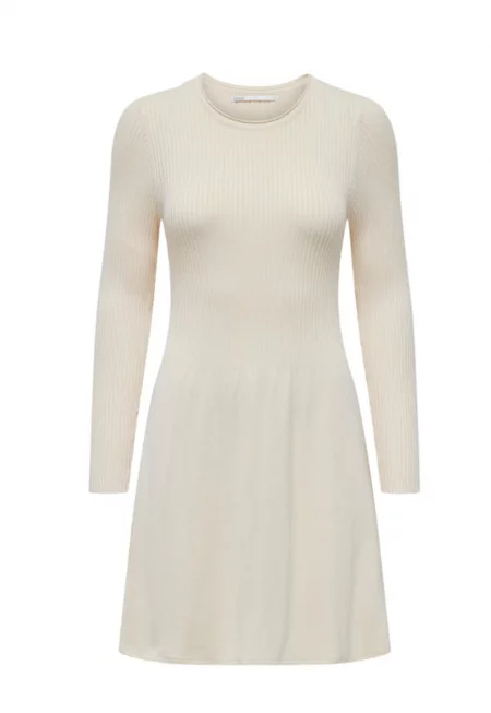 Дамска рокля - САМО - 302619221 - Вискоза - Екрю