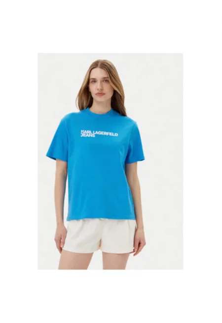 Дамска тениска  A1W17005 - Органичен памук - Син - Син