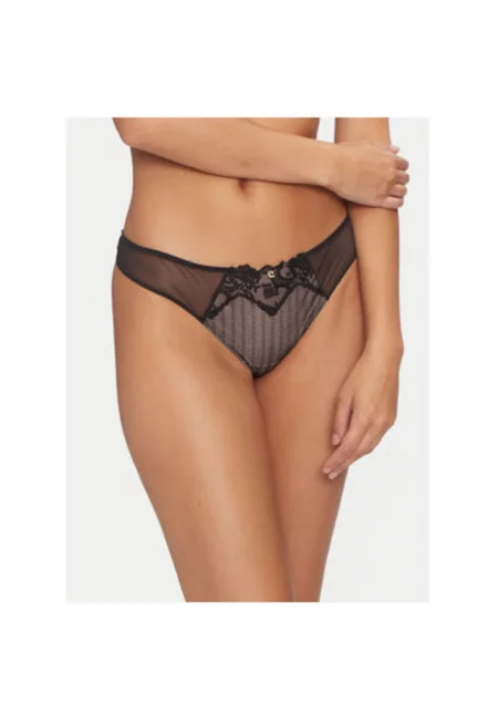 Дамски бикини -  304178412 - Найлон/Еластан - Черни