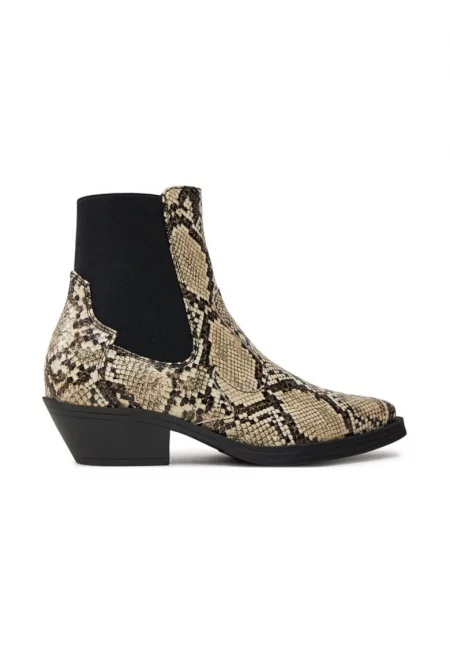 Дамски боти -  83745 - Еко кожа - Бежови