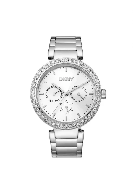 Дамски часовник  DK1L044M0035 - стомана - 40мм - сив - кварцов механизъм - водоустойчив на 5 ATM