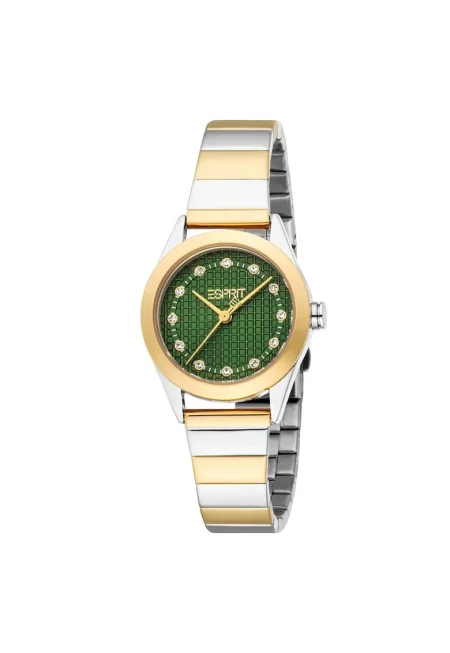 Дамски часовник  модел ES1L480M0115 - 28 мм - стоманен корпус - златна каишка - водоустойчивост 3 ATM