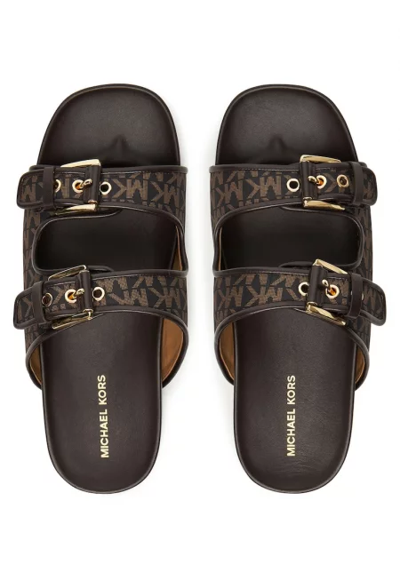 Дамски чехли - Michael Kors - Кафяв