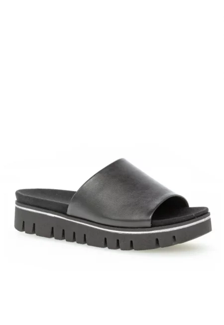 Дамски джапанки - чехли - сабо - 302599516 - Естествена кожа - Черен