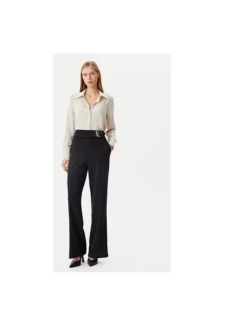 Дамски панталон -  305317827 - Полиестер - Черен