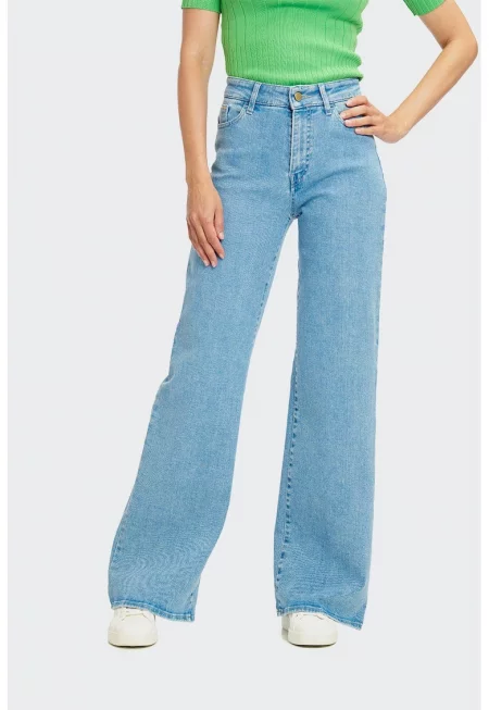 Дамски панталон  Wanda 7896 Светлосин