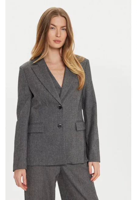 Дамско яке -  304919572 - Полиестер/Вискоза - Сив - Сив