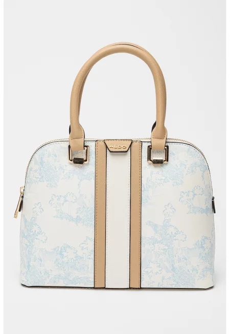 Десенирана чанта за рамо с несесер