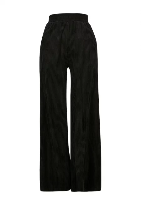 Джинсов панталон с висока талия - Черен