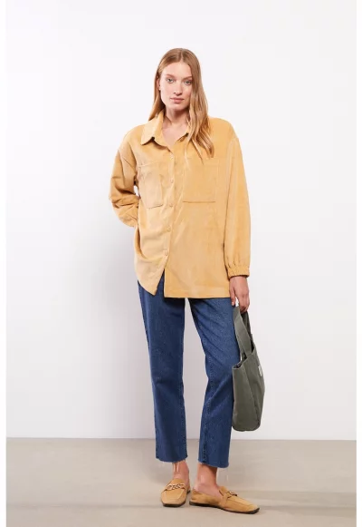 Джинсово яке със свободна кройка