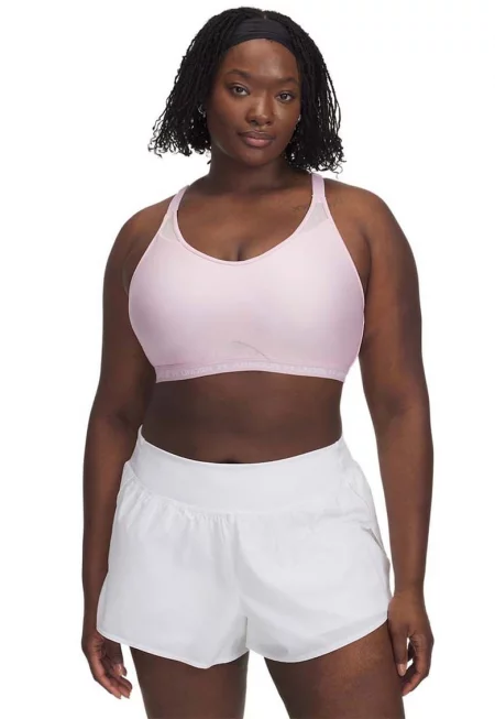 Фитнес бюстие с кръстосан гръб и лого