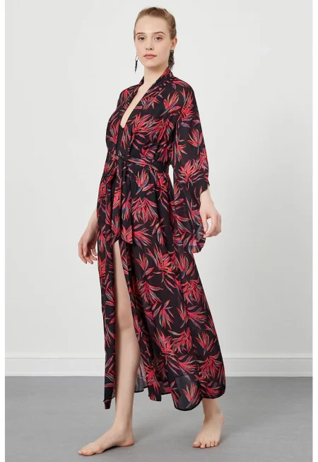 Флорално дълго кимоно