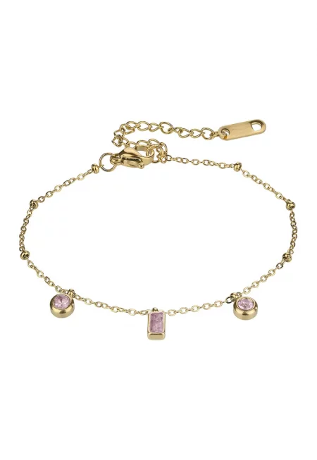 Гривна Gabrielle с позлата от 18k и циркони