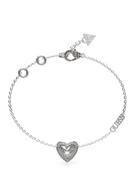 Гривна от неръждаема стомана с кристал - Сребрист