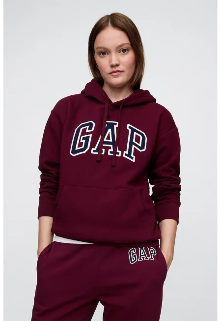 Худи с джоб кенгуру и паднали ръкави