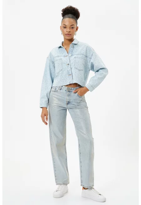 Късо яке от деним