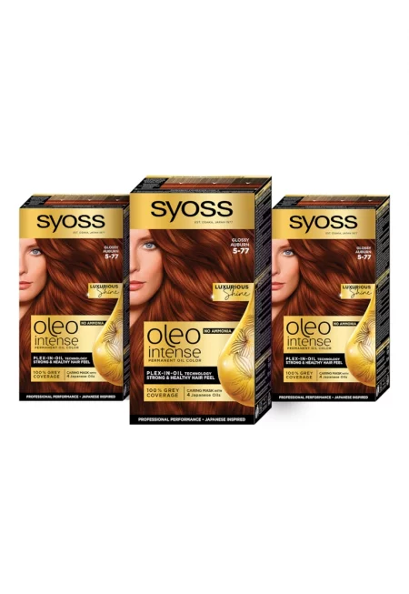 Комплект: 3 x Перманентни бои за коса без амоняк  Color Oleo Intense - 7-58 Cool beige blond - 115 мл