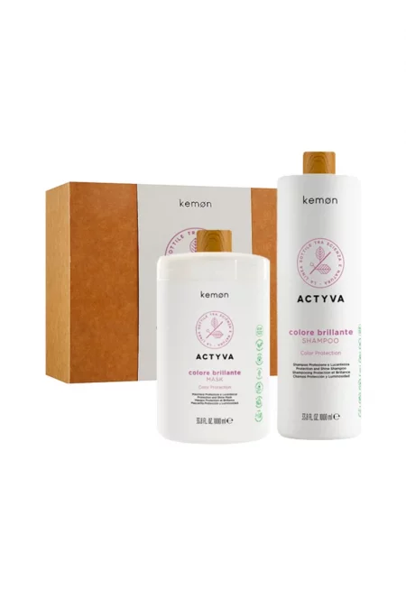 Комплект за боядисана коса  Actyva Colore Brillante: Шампоан 1000 мл - Маска 1000 мл