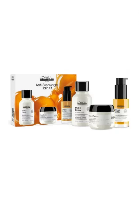 Комплект за пътуване L'Oréal Professionnel Expert Metal Detox за почистване на метали от косата - За всички типове коса - Против накъсване на косата и ...