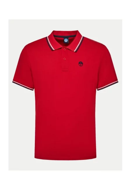 Мъжка тениска -  00201 - памук - S INTL - червена