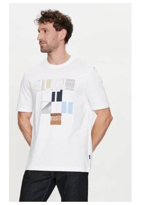 Мъжка тениска -  766061 - Бяла - Памук