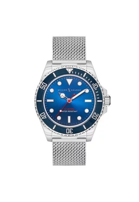 Мъжки часовник  MXG1124 - стомана - металик сив - 43мм - 5 ATM