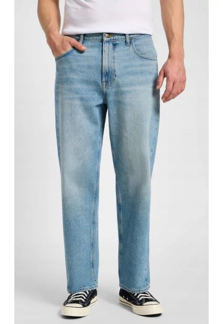 Мъжки дънки  Asher Raine - свободна кройка - памук/еластан - син