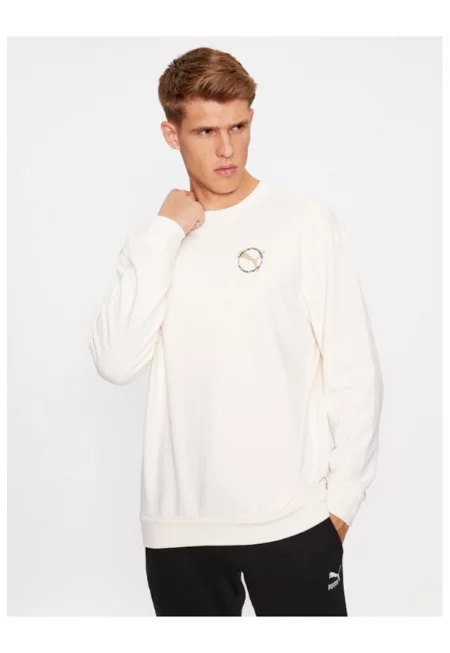 Мъжки суитшърт -  302591497 - Памук - Екрю